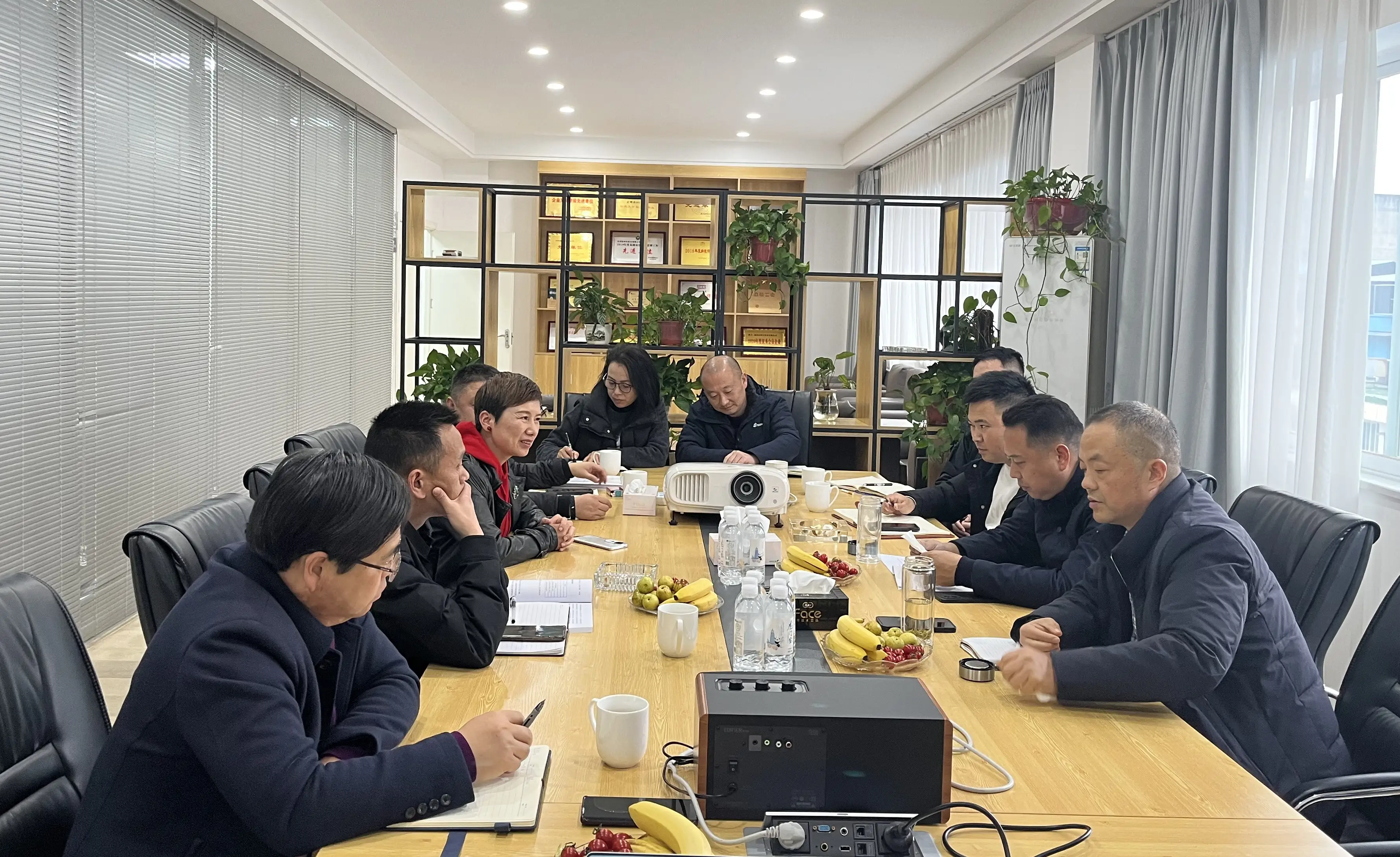 四川省水利厅水资源处吴勇一行莅临我司调研指导彭州水资源管理工作